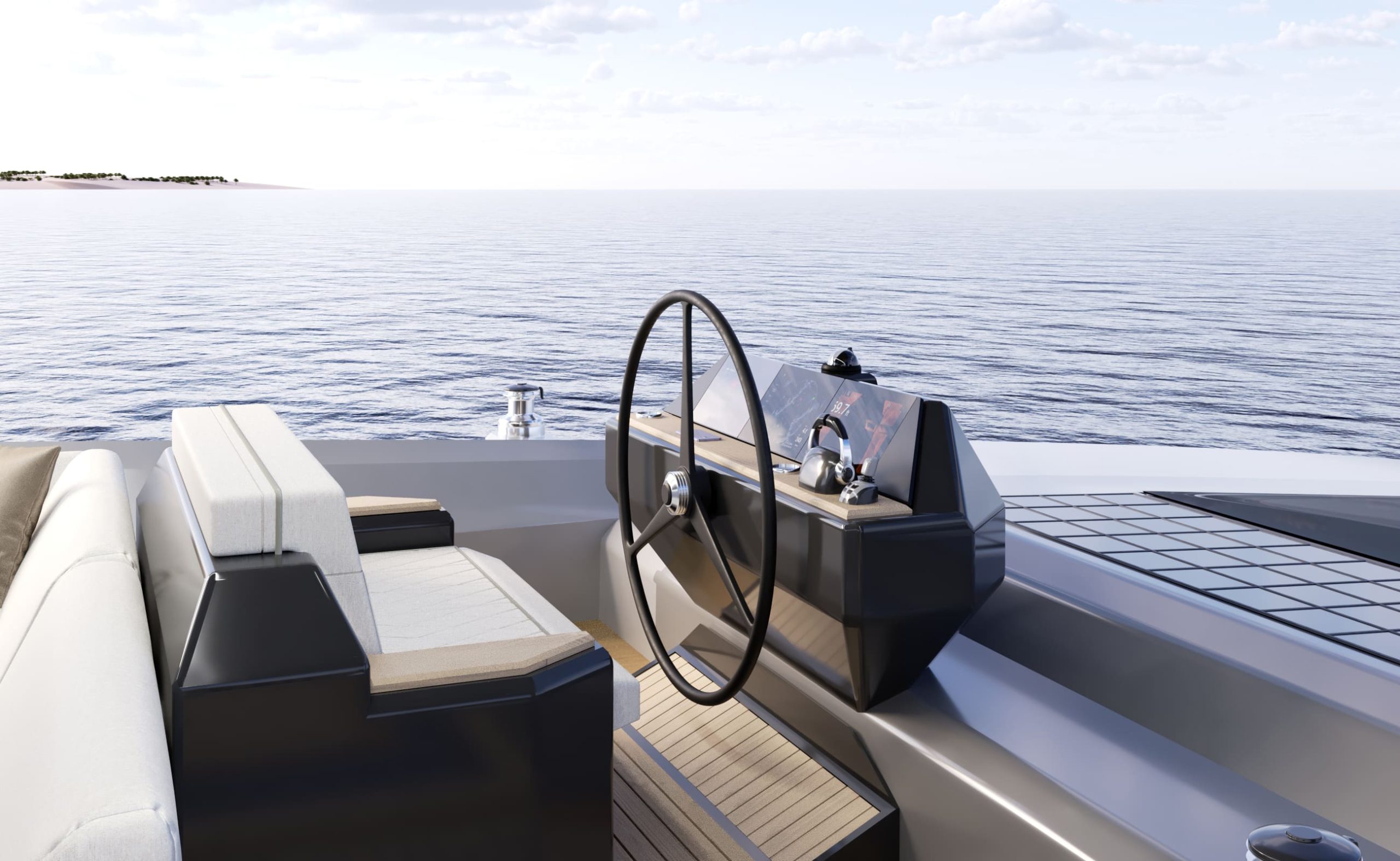 MOON 100 — flybridge z barem | DRAFTXL